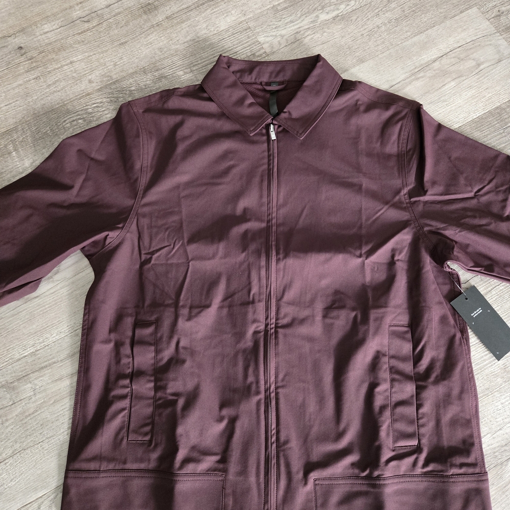 Fabletics Men's Zip Jacket in Plum